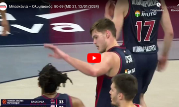 Μπασκόνια – Ολυμπιακός 80-69: Highlights