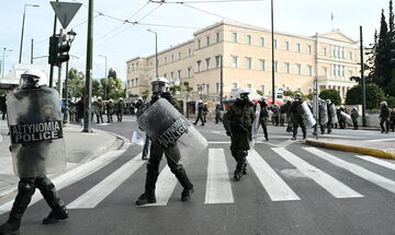 Ένταση στην Πατησίων μετά το φοιτητικό συλλαλητήριο