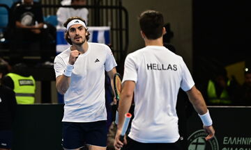 Davis Cup: Τα αδέρφια Τσιτσιπά σφράγισαν την άνοδο για την Ελλάδα