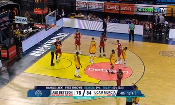 ΑΕΚ - Μούρθια | Ένταση στο φινάλε ανάμεσα σε Κουζέλογλου και Σλίβα