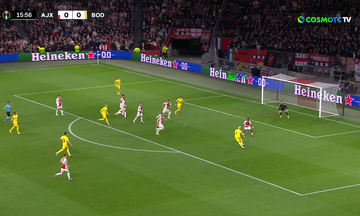 Άγιαξ - Μπόντο/Γκλιμτ: Το 0-1 με το πλασέ του Γκρόνμπαεκ (vid)