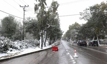 Aποκαταστάθηκε η κυκλοφορία των οχημάτων στη λεωφόρο Πάρνηθος