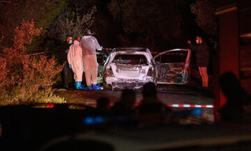 Βόλος: Αυτοκίνητο έπεσε από γέφυρα και πήρε φωτιά