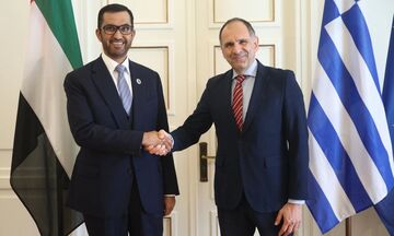 Γεραπετρίτης: Συνάντηση με τον Υπουργό Βιομηχανίας και Τεχνολογίας των Ηνωμένων Αραβικών Εμιράτων
