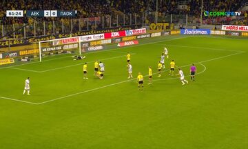 ΑΕΚ - ΠΑΟΚ | 2-1, ο Μπάμπα Ράχμαν εκτελεί εντυπωσιακά τον Αθανασιάδη σε φάση διαρκείας