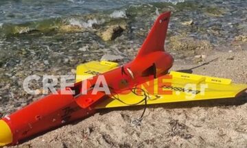 Ηράκλειο: Εναέριος στόχος ξεβράστηκε σε παραλία – Νόμιζαν πως ήταν… drone από το Ιράν