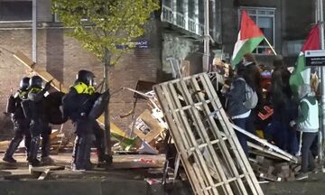 Κινητοποιήσεις για τη Παλαιστίνη: 32 συλλήψεις σε πανεπιστήμιο του Άμστερνταμ