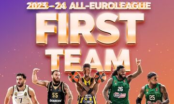 Euroleague: Λεσόρ και Ναν στην πρώτη καλύτερη πεντάδα της σεζόν