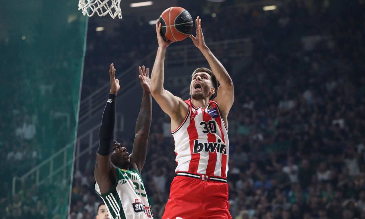 Παναθηναϊκός - Ολυμπιακός 84-89: Τα highlights του «διπλού» των Πειραιωτών για το 0-1 στους τελικούς