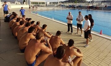 Εθνική Ανδρών: Στην προπόνηση ο πρόεδρος της ΚΟΕ, Γιαννόπουλος