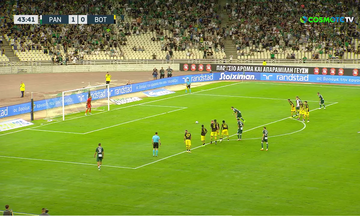 Παναθηναϊκός - Μπότεφ: Το 2-0 με πέναλτι του Μπακασέτα (vid)