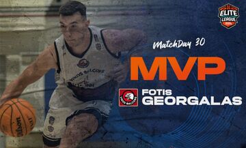 Elite League: MVP της 30ης αγωνιστικής ο Γεωργαλάς