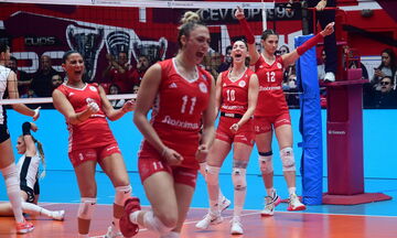 Volley League Γυναικών: Επιβλητικός ο Ολυμπιακός, 3-0 τον ΠΑΟΚ με σούπερ Κούμπουρα
