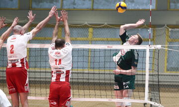Volley League Ανδρών: Έκανε το 1-0 στους τελικούς ο Παναθηναϊκός, 3-1 τον Ολυμπιακό στο Μετς