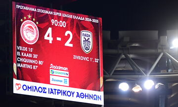 Ολυμπιακός - ΠΑΟΚ 4-2: Τα highlights της αναμέτρησης