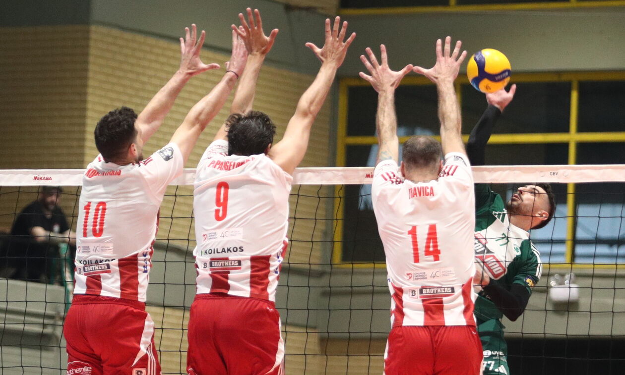 Volley League Ανδρών: Ο τίτλος στον Παναθηναϊκό, 3-2 τον Ολυμπιακό σε φοβερό παιχνίδι στο Μετς