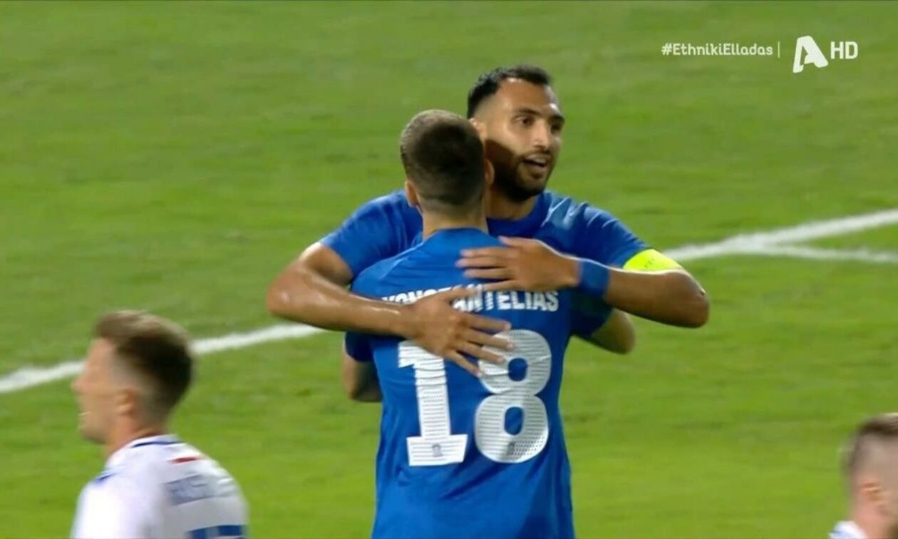 Ελλάδα - Σλοβακία 1-0: Το έβαλε με τη... πλάτη ο Κωνσταντέλιας! (vid)