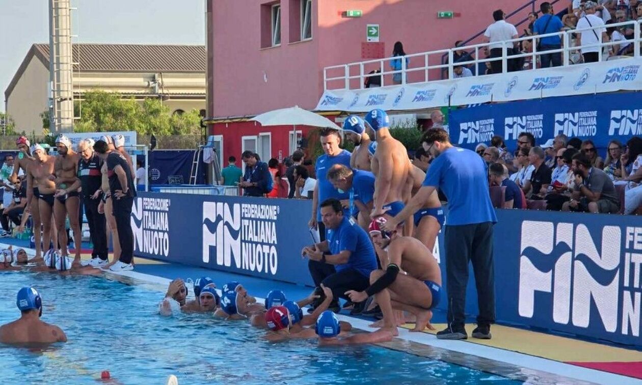 Φιλικη ήττα (16-9) με προβληματική εικόνα η Εθνική Ανδρών από την Ιταλία σε τουρνουά της Σικελίας