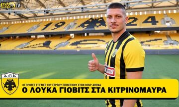 Γιόβιτς: «Η φανέλα της ΑΕΚ απαιτεί τα πάντα - Ήρθα για να ηγηθώ της επίθεσης» (vid)