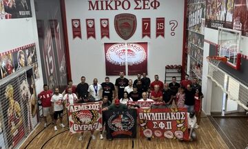 Το αφιέρωμα του Ολυμπιακού στο «Μικρό ΣΕΦ» της Κύπρου (pic + vid)