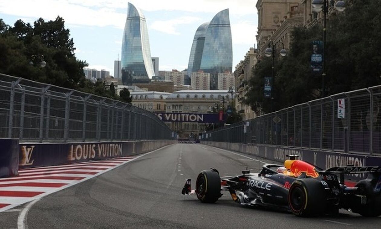 F1-Νίκησε στο Μπακού και μείωσε από την κορυφή ο Φερστάπεν