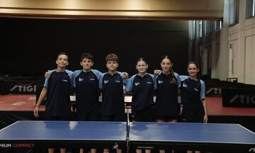 Πινγκ πονγκ: Πρώτη και αήττητη η Ελλάδα στον δεύτερο όμιλο του Ευρωπαϊκού πρωταθλήματος Κ13