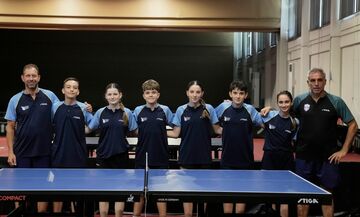 Πινγκ Πονγκ: Φινάλε στο Ευρωπαϊκό Πρωτάθλημα Κ13 με τρία πλασαρίσματα στην 16αδα