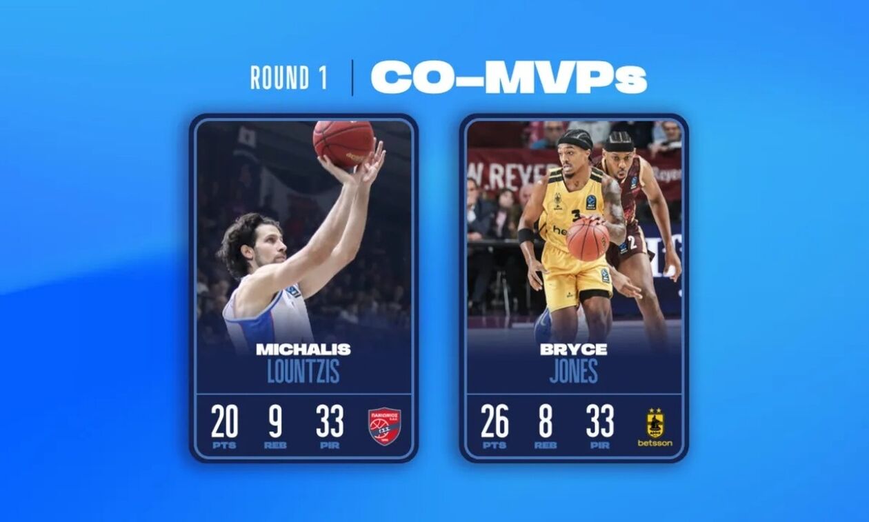 EuroCup: MVP της πρεμιέρας οι Τζόουνς του Άρη και Λούντζης του Πανιωνίου 