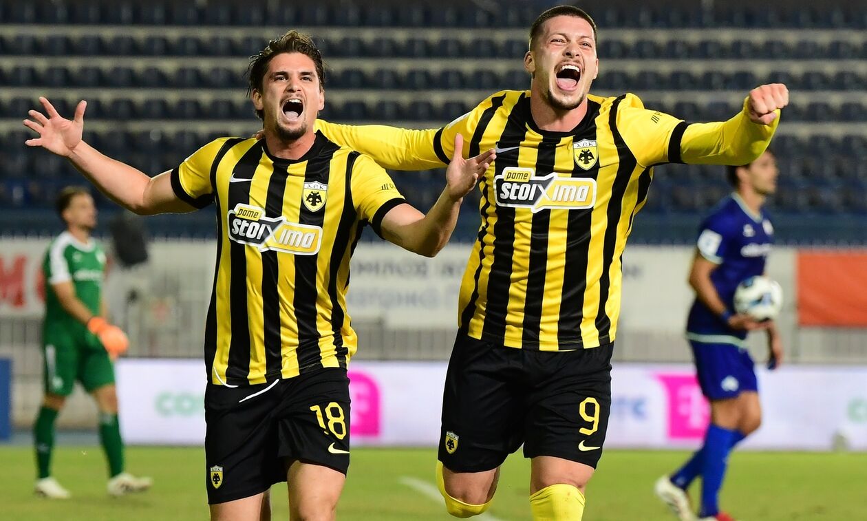 Kηφισιά - ΑΕΚ 2-3: Ανατροπή (από 0-2) με Γιόβιτς και με... 10!