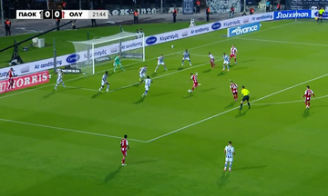 ΠΑΟΚ - Ολυμπιακός: Το 0-1 με τον Τσικίνιο! (vid)