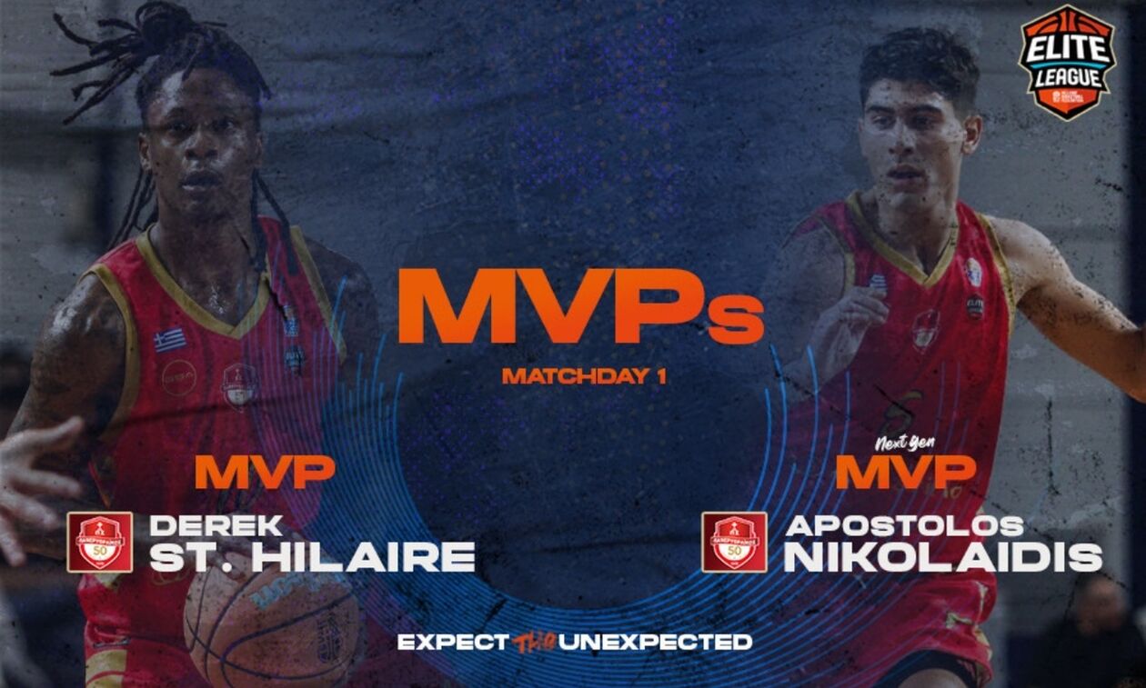 Elite League: MVP της 1ης αγωνιστικής ο Σεντ Χίλερ-MVP Next Gen ο Νικολαΐδης