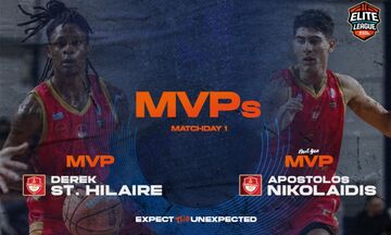 Elite League: MVP της 1ης αγωνιστικής ο Σεντ Χίλερ-MVP Next Gen ο Νικολαΐδης