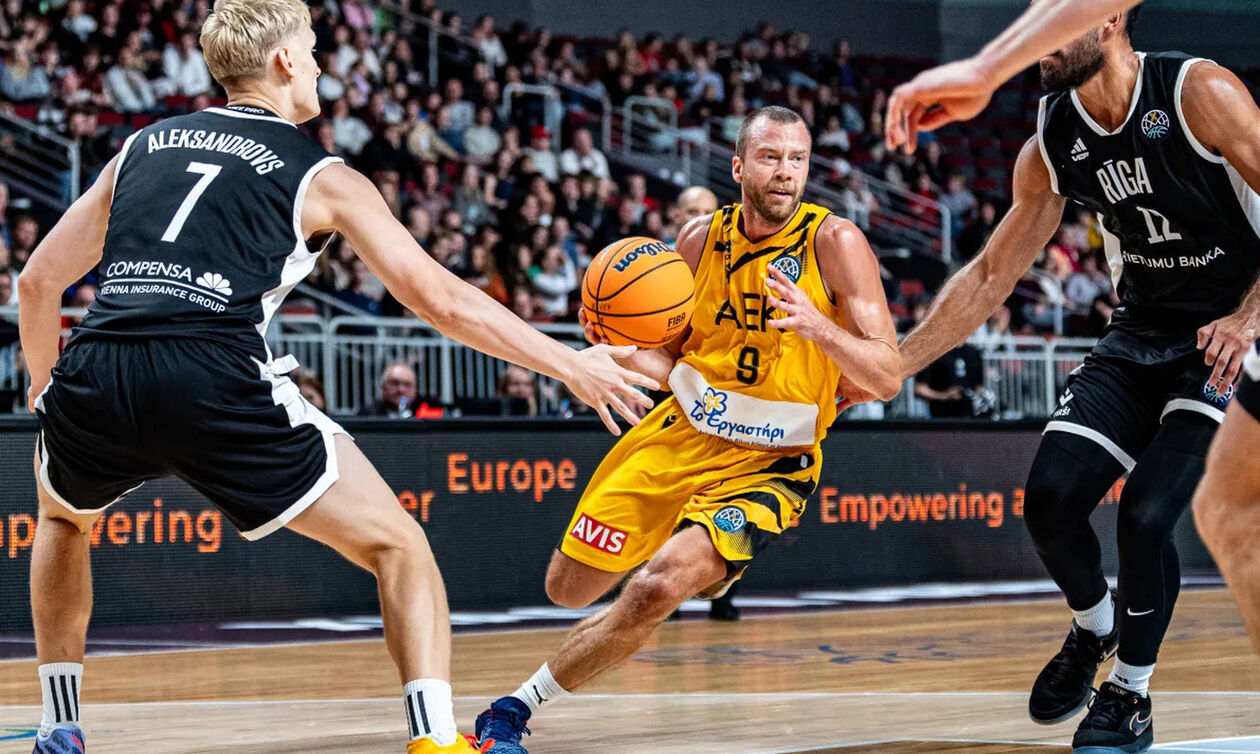 VEF Ρίγα - ΑΕΚ 53-69: Ξεκίνημα με «διπλό» (highlights)