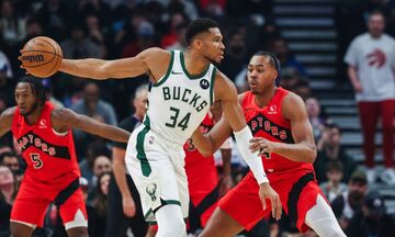 NBA: Σπουδαίο διπλό των Μπακς στο Τορόντο με ασύλληπτο Γιάννη (highlights)