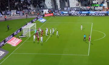 Το απίθανο γκολ της ΑΕΛ με απευθείας εκτέλεση κόρνερ