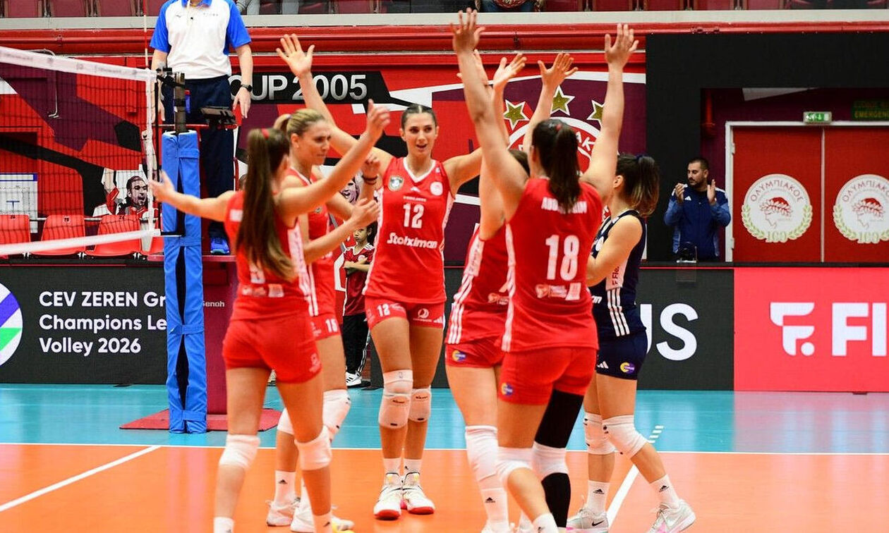 Αστερίξ Μπέβερεν – Ολυμπιακός 0-3: Mε δύο νίκες στον 3ο προκριματικό γύρο του CEV Champions League