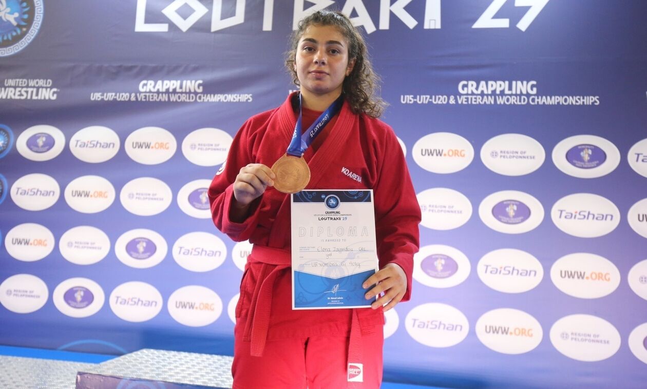 Grappling: «Χάλκινη» η Έλενα Ζαϊμίδου στο Λουτράκι