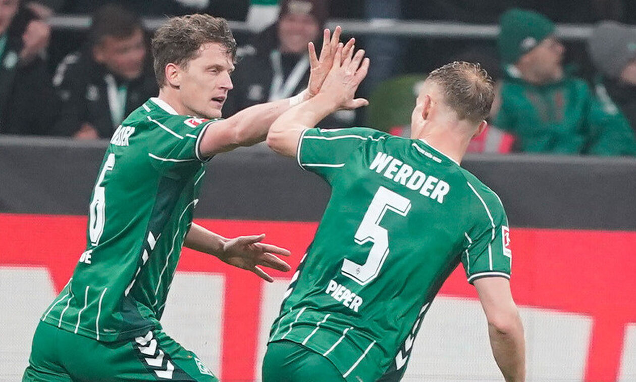 Bundesliga: Τα έφερε όλα τούμπα η Βέρντερ με την Βόλφσμπουργκ (2-1)