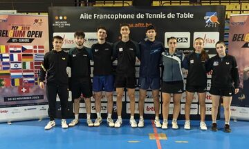 Πινγκ Πονγκ: Τετράδα στην κατηγορία Κ21 στο Βέλγιο Μαδέσης και Παπαδημητρίου