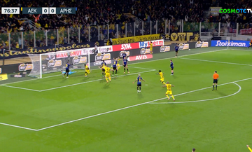 ΑΕΚ-Άρης: Το γκολ του Ζίνι