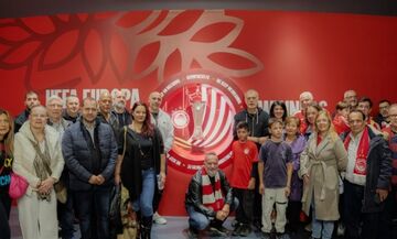 Επίσκεψη του Δημάρχου Πειραιά Γιάννη Μώραλη και Κοινοτικών Συμβούλων στο μουσείο του Ολυμπιακού