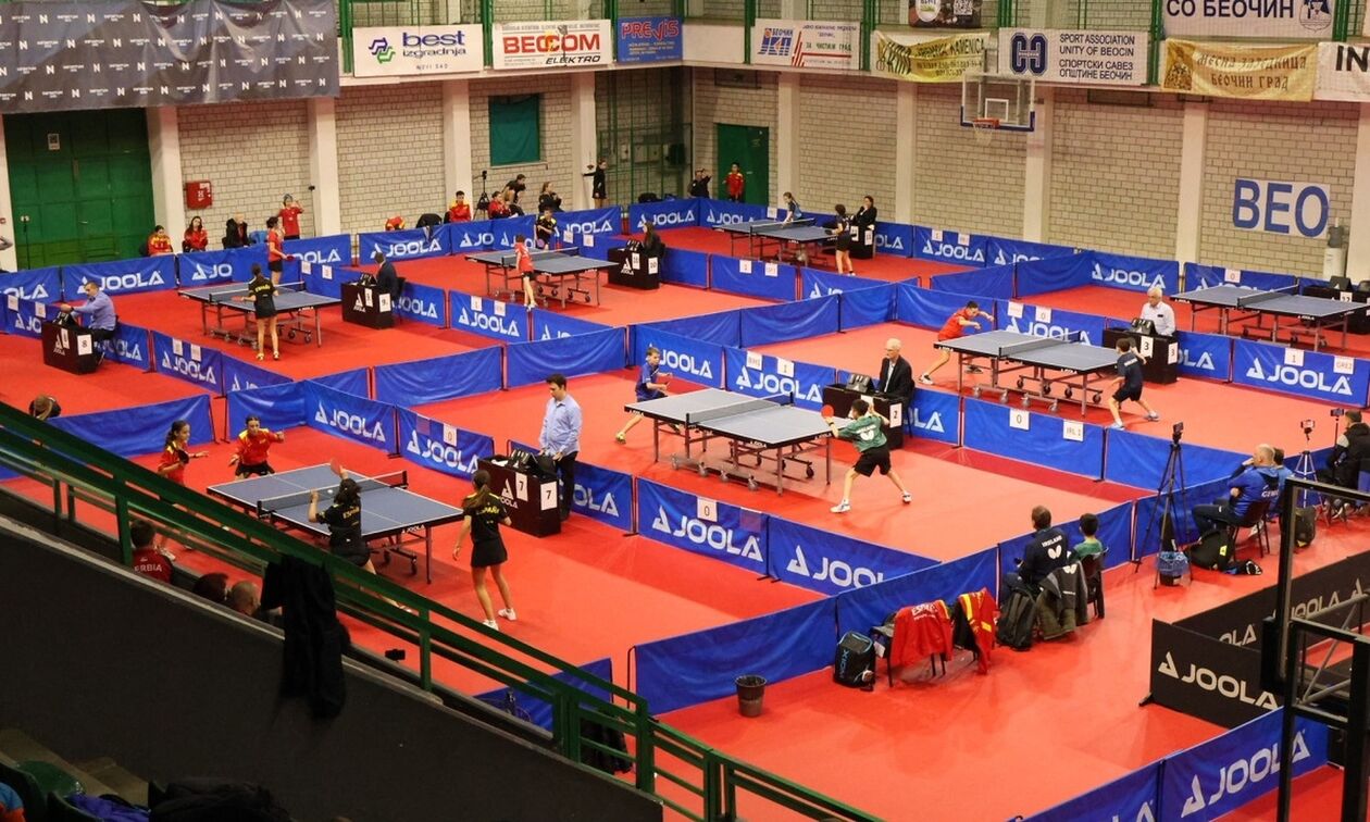 Πινγκ Πονγκ:  Europe Youth Σερβίας: Τρεις προκρίσεις στα κεντρικά ταμπλό του απλού στην Under 15