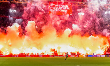 Οριστική διακοπή στο Άγιαξ-Γκρόνινγκεν λόγω καπνογόνων (vid)