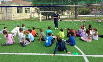 Επίσκεψη της ομοσπονδιακής προπονήτριας Γιώτας Κεφαλά στα σχολεία της Καβάλας