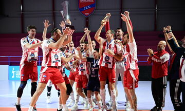 ΠΑΟΚ - Ολυμπιακός: «Θρυλική» ανατροπή στο τέταρτο σετ για την κατάκτηση του League Cup (vid)