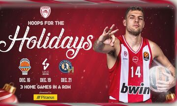 Ολυμπιακός: Hoops for the holidays με μεγάλα δώρα