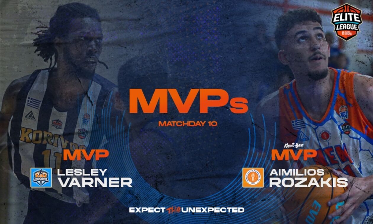 Elite League: MVP της 10ης αγωνιστικής ο Βάρνερ - MVP Next Gen ο Ροζάκης