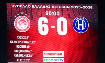 Ολυμπιακός-Ηρακλής 6-0 | HIGHLIGHTS