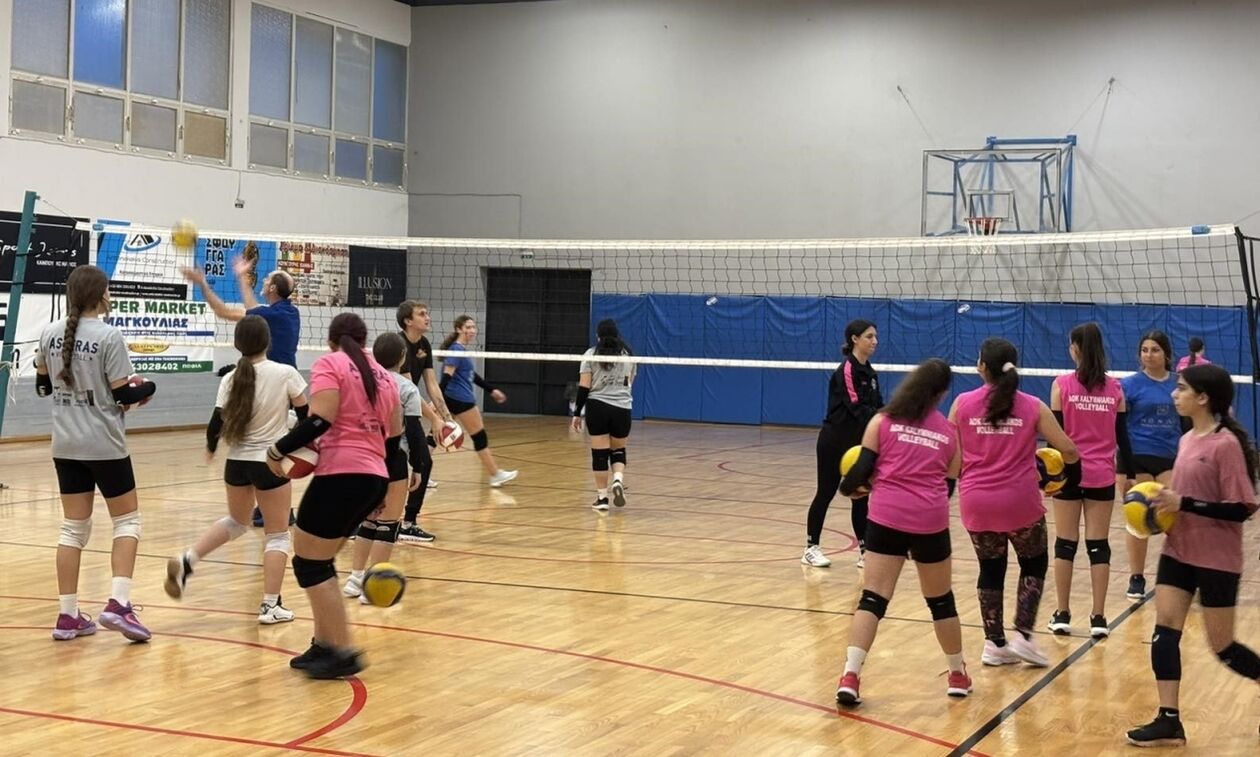 Επίσκεψη του ομοσπονδιακού προπονητή Γρηγόρη Ρουσάκη στην Κάλυμνο