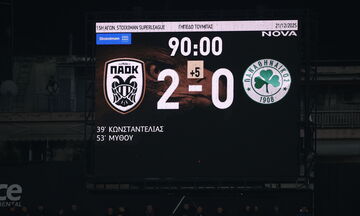 ΠΑΟΚ - Παναθηναϊκός 2-0: Τα highlights της αναμέτρησης 